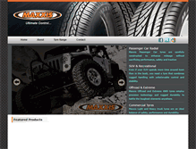 Tablet Screenshot of maxxisindia.com